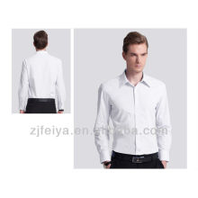 Camisa de vestir 100% algodón hombres camisa de negocios sin hierro Camisas de corte slim para hombres manga larga y corta FYST01-L